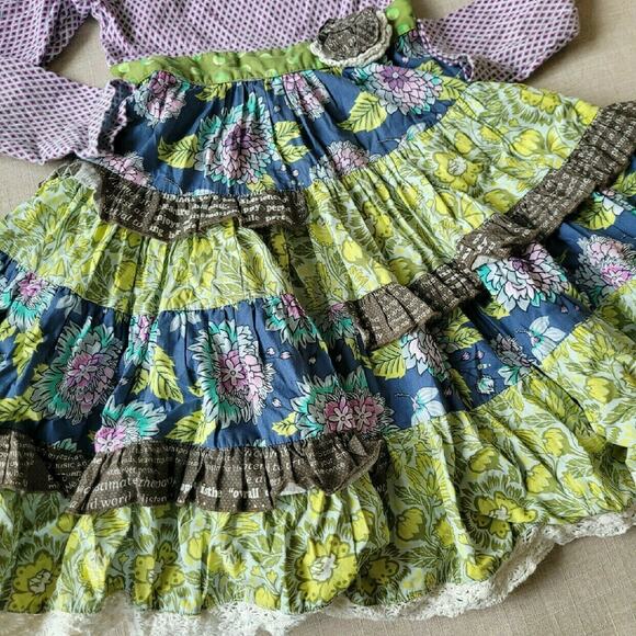 Mustard Pie Emerald Dance Dress + Leggings - Picture 10 of 12